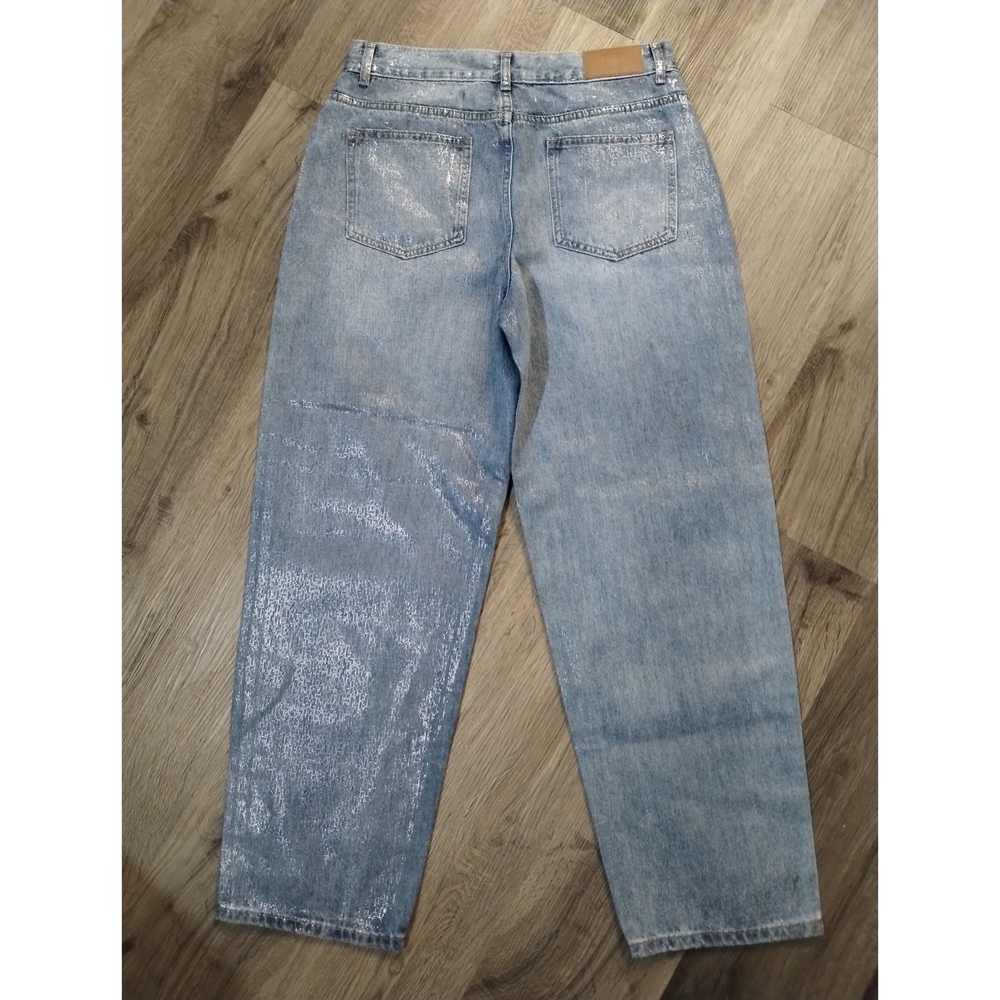 Desigual Balloon Denim High-Rise Shine Jeans - Picture 8 of 12